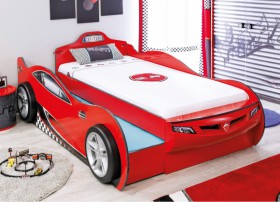 CARBED Кровать-машина Coupe с выдвижной кроватью Red 20.03.1306.00 в Барабинске - barabinsk.katalogmebeli.com | фото 1
