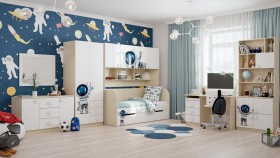 Детская комната Санни (Белый/корпус Клен) в Барабинске - barabinsk.katalogmebeli.com | фото 3