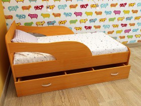 Кровать детская Максимка Млечный дуб/Венге в Барабинске - barabinsk.katalogmebeli.com | фото 4