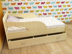 Кровать детская Максимка Млечный дуб/Венге в Барабинске - barabinsk.katalogmebeli.com | фото 8
