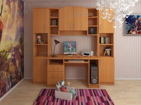 Детская Люкс Комплект мебели (Вишня оксфорд) в Барабинске - barabinsk.katalogmebeli.com | фото