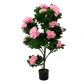 Искусственные растения Пион розовый MK-7411-HP Темно-зеленый в Барабинске - barabinsk.katalogmebeli.com | фото