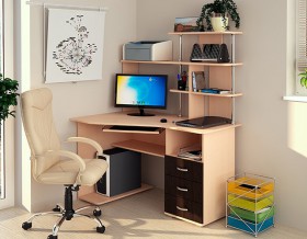 Компьютерный стол Форест NEW (венге/лоредо) в Барабинске - barabinsk.katalogmebeli.com | фото