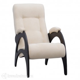 Кресло для отдыха Неаполь Модель 9 без лозы (Венге-эмаль/Ткань Ваниль Verona Vanilla) в Барабинске - barabinsk.katalogmebeli.com | фото