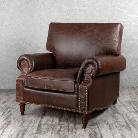 Кресло кожаное Лофт Аристократ (ширина 1100 мм) в Барабинске - barabinsk.katalogmebeli.com | фото