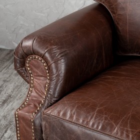 Кресло кожаное Лофт Аристократ (ширина 1100 мм) в Барабинске - barabinsk.katalogmebeli.com | фото 5