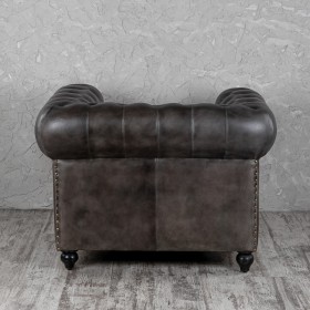 Кресло кожаное Лофт Честер (акация) в Барабинске - barabinsk.katalogmebeli.com | фото 7
