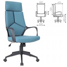 Кресло офисное BRABIX Prime EX-515 (голубая ткань) в Барабинске - barabinsk.katalogmebeli.com | фото