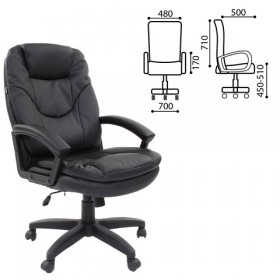 Кресло офисное BRABIX Trend EX-568 (черный) в Барабинске - barabinsk.katalogmebeli.com | фото
