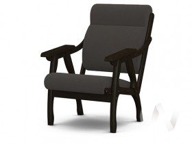 Кресло Вега-10 (венге лак/ULTRA GRAFIT) в Барабинске - barabinsk.katalogmebeli.com | фото 1