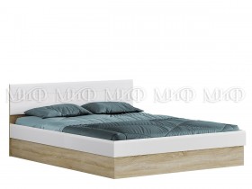 Кровать 1,4 спальня Фортуна (Дуб сонома/белый глянец) в Барабинске - barabinsk.katalogmebeli.com | фото