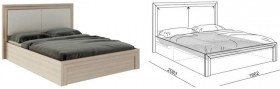 Кровать 1,6 Глэдис (М32) с подъемным механизмом Распродажа в Барабинске - barabinsk.katalogmebeli.com | фото 2
