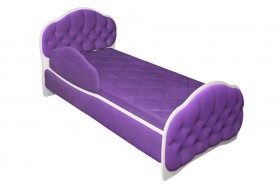 Кровать 170 Гармония 32 Фиолетовый (мягкий бортик) в Барабинске - barabinsk.katalogmebeli.com | фото