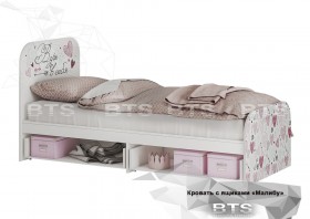 Кровать детская с ящиками КР-10 Малибу в Барабинске - barabinsk.katalogmebeli.com | фото 2