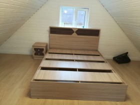 Кровать Николь 1.6 (Венге/Лиственница светлая) в Барабинске - barabinsk.katalogmebeli.com | фото 2