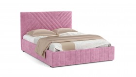 Кровать Гамма ш. 1400 (без основания для хранения) (велюр тенерифе розовый) в Барабинске - barabinsk.katalogmebeli.com | фото