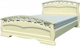 Кровать Грация-1 из массива сосны 1600*2000 Белый античный в Барабинске - barabinsk.katalogmebeli.com | фото 20
