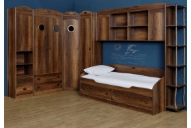 Кровать с 2-мя ящиками «Навигатор» (Дуб Каньон) в Барабинске - barabinsk.katalogmebeli.com | фото 10