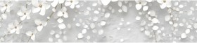Кухонный фартук КМ 481 Абстракция цветы бетон в Барабинске - barabinsk.katalogmebeli.com | фото
