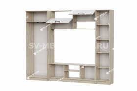 Мебель для гостиной МГС 3 Исполнение 1 Дуб Сонома / Белый в Барабинске - barabinsk.katalogmebeli.com | фото 3