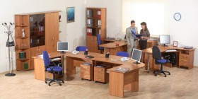 Мебель для персонала Альфа 61 Ольха в Барабинске - barabinsk.katalogmebeli.com | фото