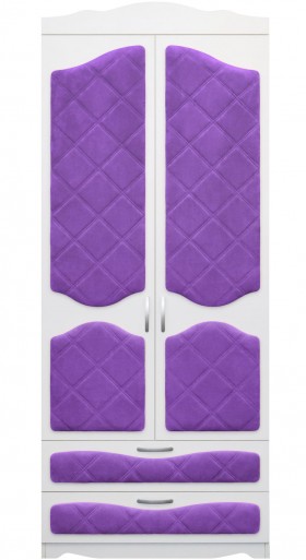 Шкаф 2-х створчатый с ящиками серии Иллюзия 32 Фиолетовый в Барабинске - barabinsk.katalogmebeli.com | фото