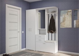 шкаф для одежды Домино 600 Белый в Барабинске - barabinsk.katalogmebeli.com | фото 3