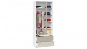 Шкаф для одежды комбинированный «Сканди» Дуб Гарден/Белый/Глиняный серый в Барабинске - barabinsk.katalogmebeli.com | фото 3