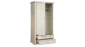 Шкаф для одежды "Сохо" (бетон пайн белый/2 ящика/зеркало) в Барабинске - barabinsk.katalogmebeli.com | фото 3