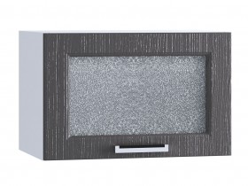 Шкаф верхний горизонтальный со стеклом 500, ШВГС 500 (Клен серый/корпус белый) в Барабинске - barabinsk.katalogmebeli.com | фото