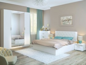 Спальня Тиффани (Белый текстурный) в Барабинске - barabinsk.katalogmebeli.com | фото