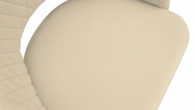 Стул «Калипсо» К1К Черный муар/Велюр Confetti Cream в Барабинске - barabinsk.katalogmebeli.com | фото 3