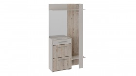 Шкаф для одежды «Нуар» тип 1 Фон серый/Дуб сонома в Барабинске - barabinsk.katalogmebeli.com | фото 2